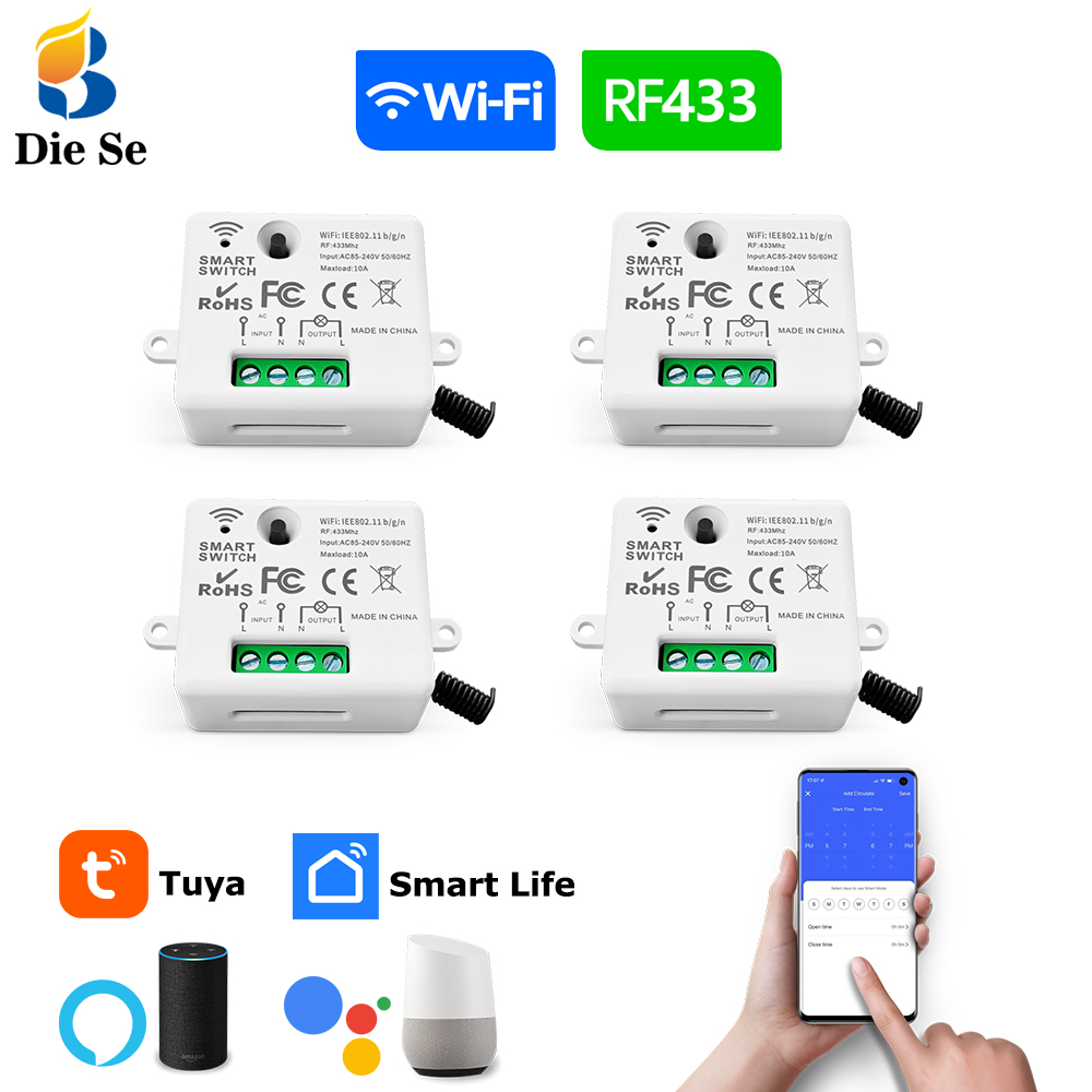 Tuya WiFi Smart Light Switch 4 - огляд і ціна App Home Improvement