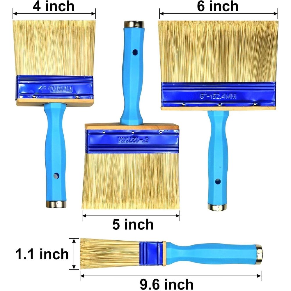 Triple Set of Heavy-Duty Paint - огляд і ціна Wood Stain Brush