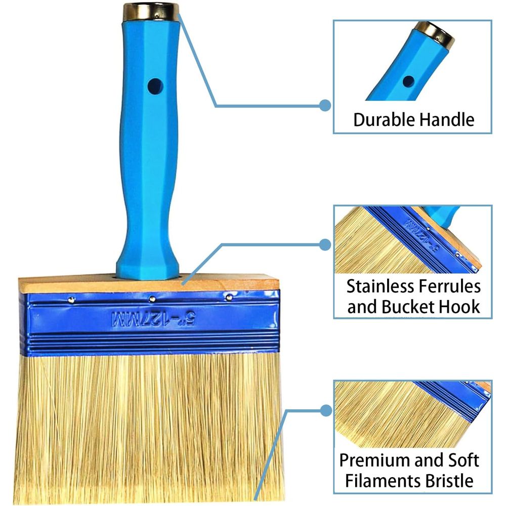 Triple Set of Heavy-Duty Paint - огляд і ціна Wood Stain Brush