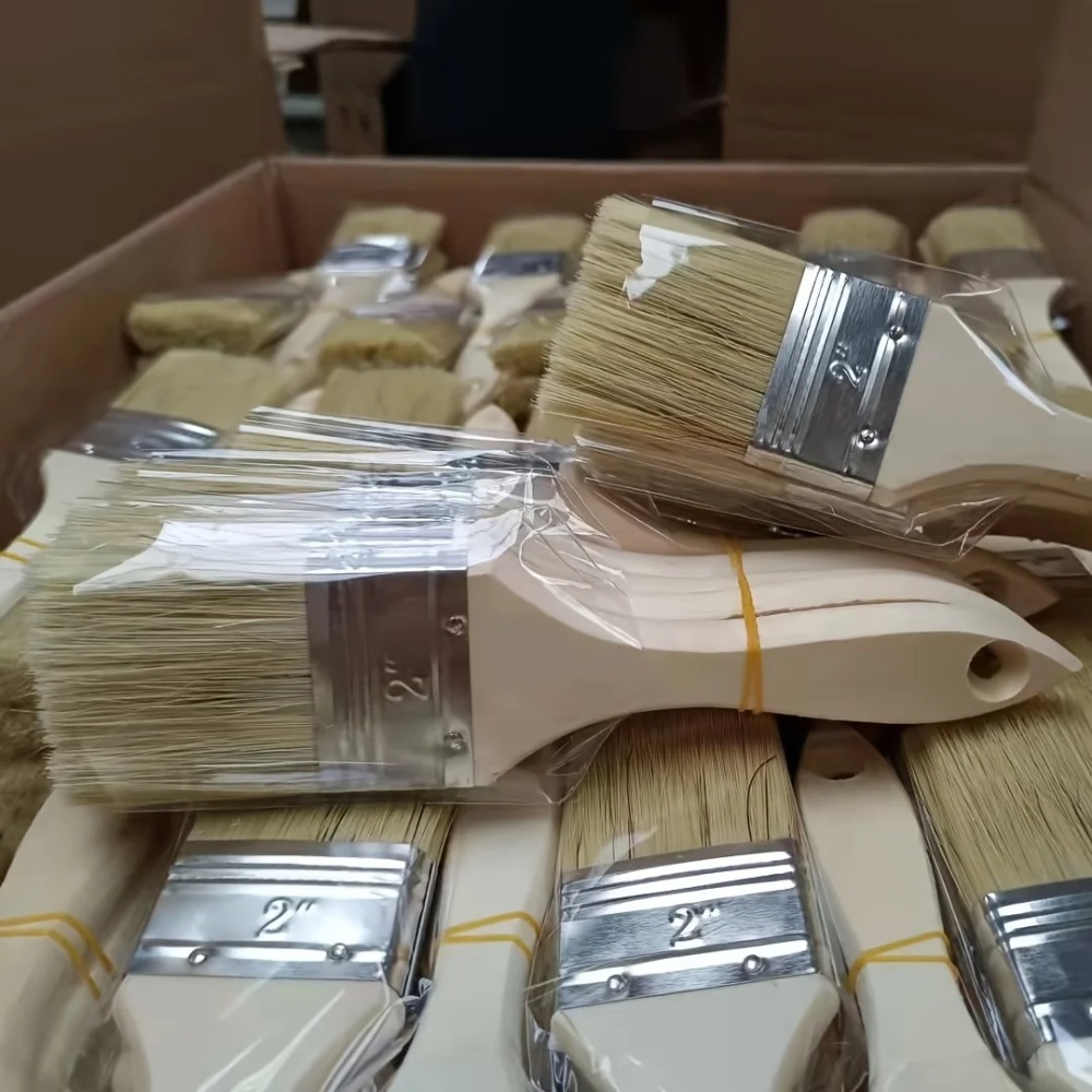 Wooden Paint Brush Set with Er - огляд і ціна Wood Stain Brush
