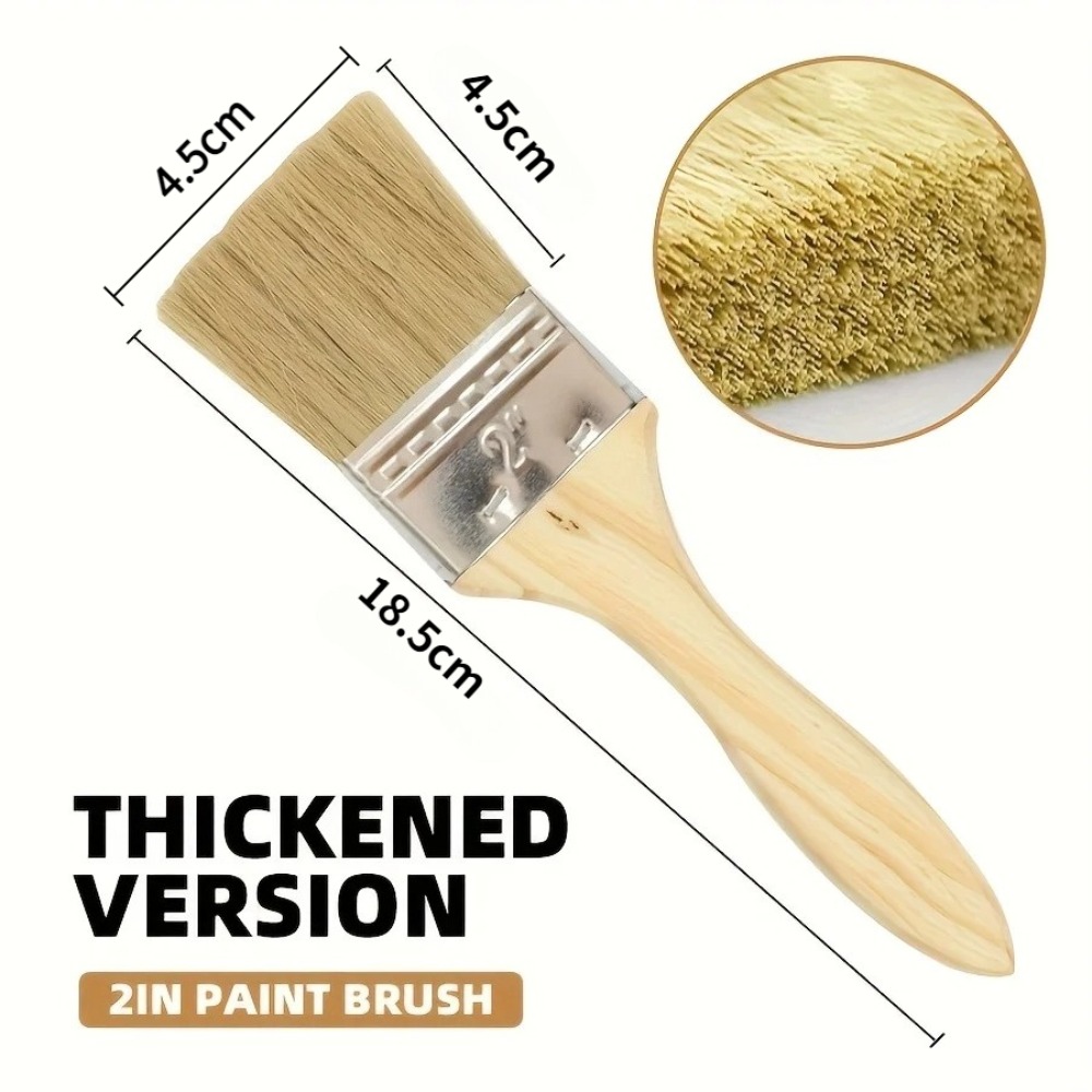 Wooden Paint Brush Set with Er - огляд і ціна Wood Stain Brush