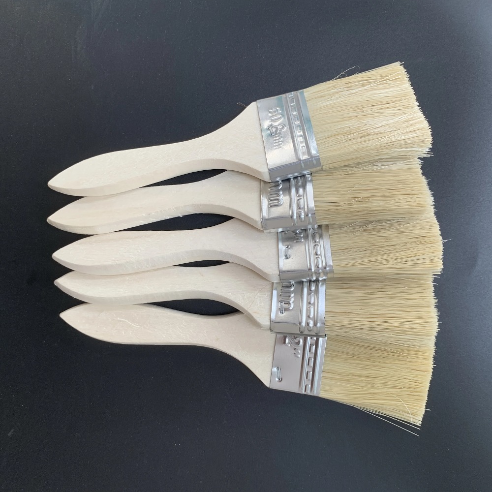Wooden Paint Brush Set with Er - огляд і ціна Wood Stain Brush