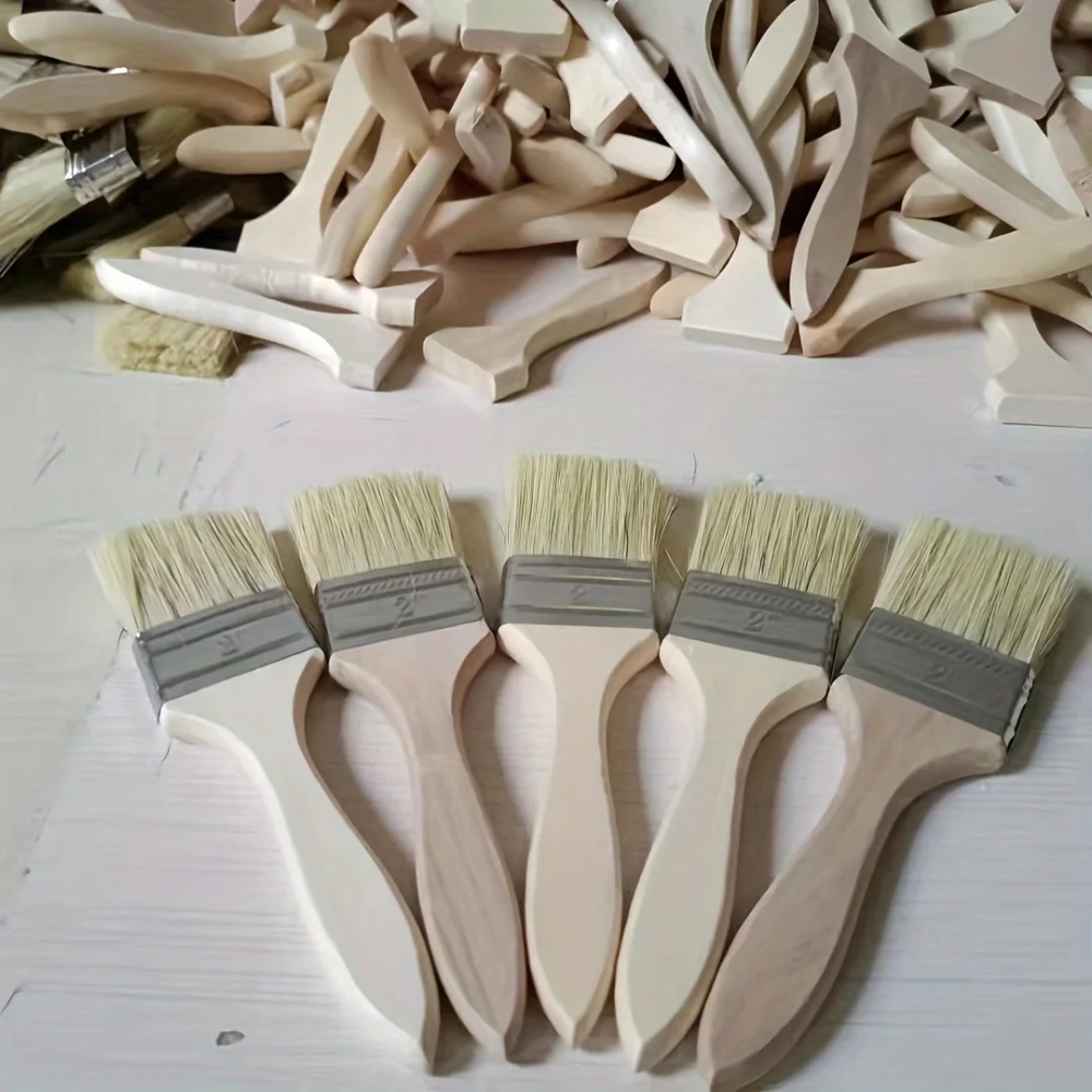 Wooden Paint Brush Set with Er - огляд і ціна Wood Stain Brush