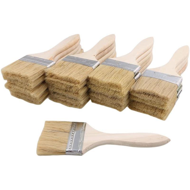24Pcs Paint Brushes 70mm Chip  - огляд і ціна Wood Stain Brush