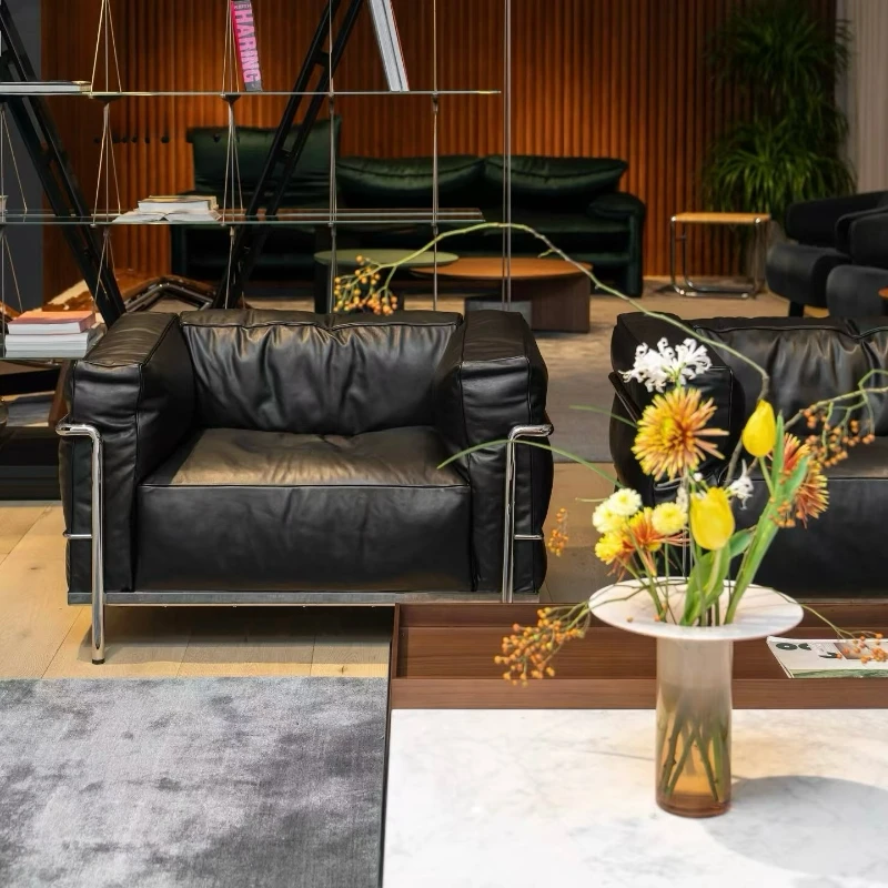 Service Black Luxury Sofa Leat - огляд і ціна Home Improvement And Services