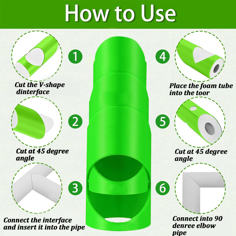 3Pcs Foam Pipe Cutter Tool Ins - огляд і ціна Pipe Insulation Foam