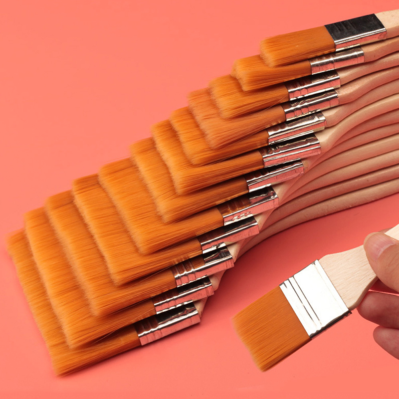 12pcs Nylon Paint Brushes Larg - огляд і ціна Wood Stain Brush