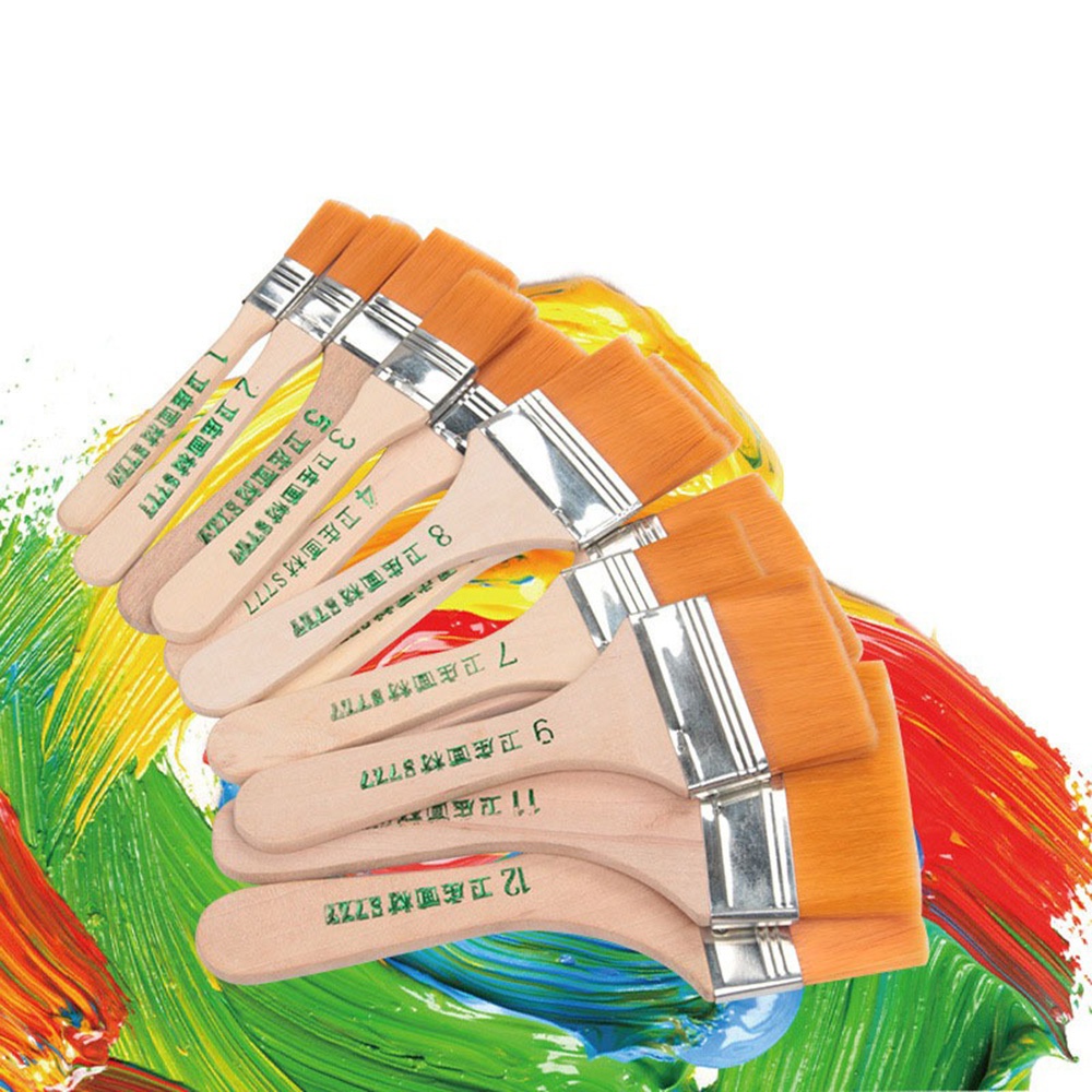 12pcs Nylon Paint Brushes Larg - огляд і ціна Wood Stain Brush