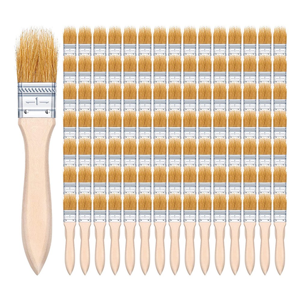 ABUH-100Pcs 1 Inch Chip Paint  - огляд і ціна Wood Stain Brush