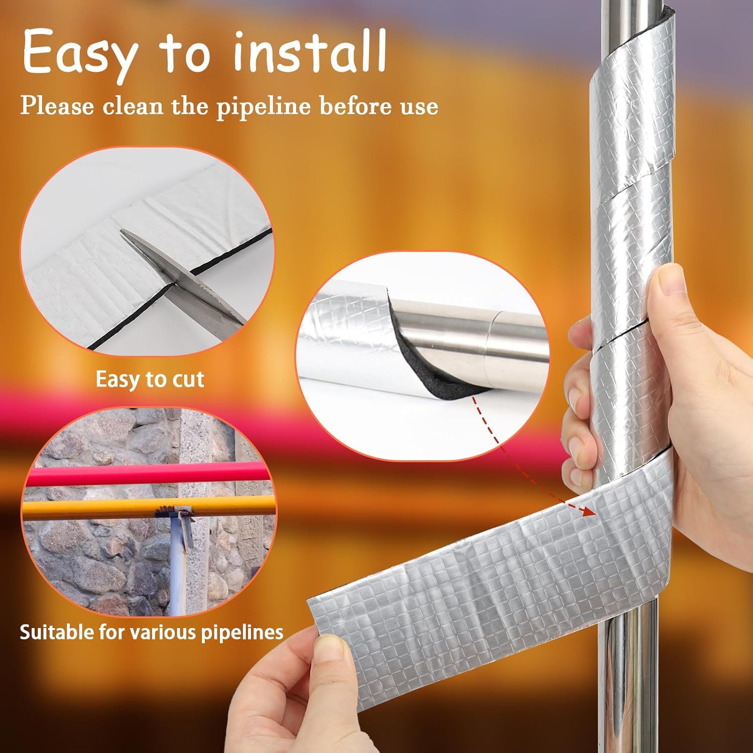 Pipe Insulation Wrap Self Adhe - огляд і ціна Pipe Insulation Foam
