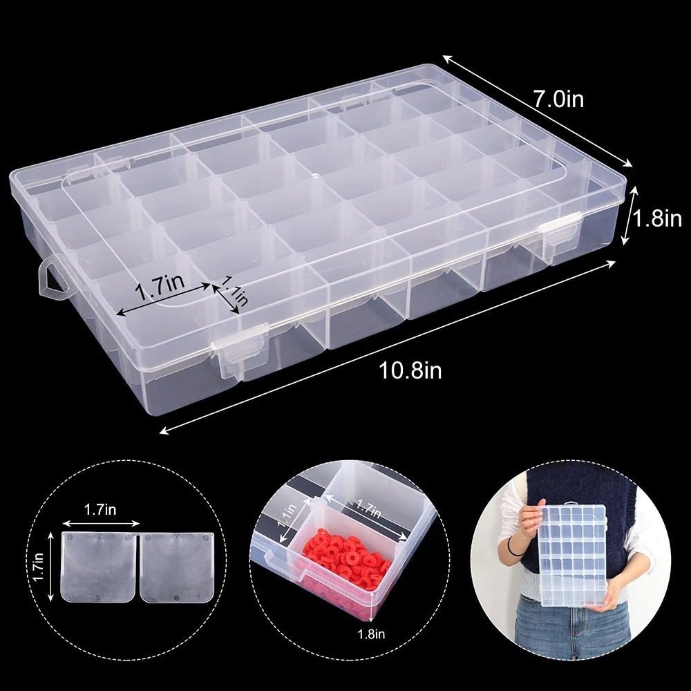 Portable 24/36 Grids Storage B - огляд і ціна Home Improvement Binford Tools