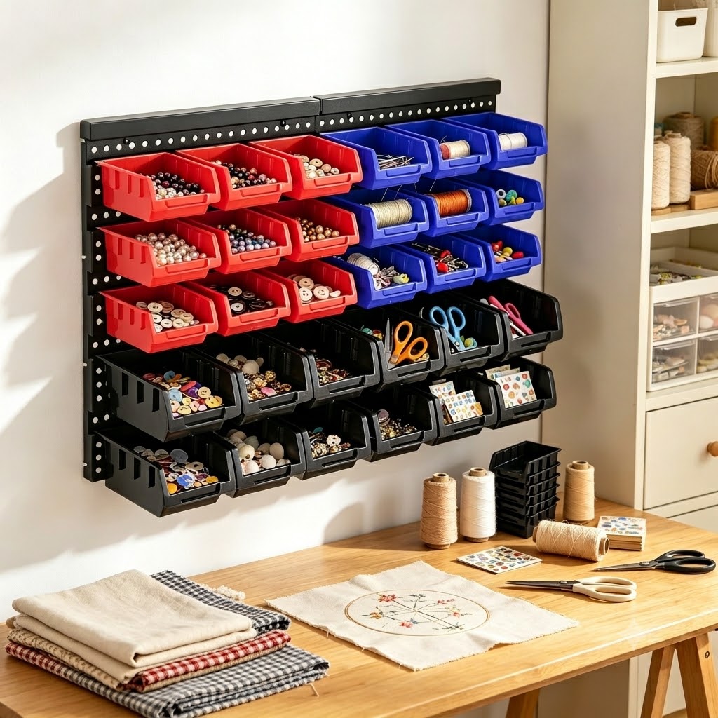 Wall Mounted Storage Bins Orga - огляд і ціна Home Improvement Binford Tools