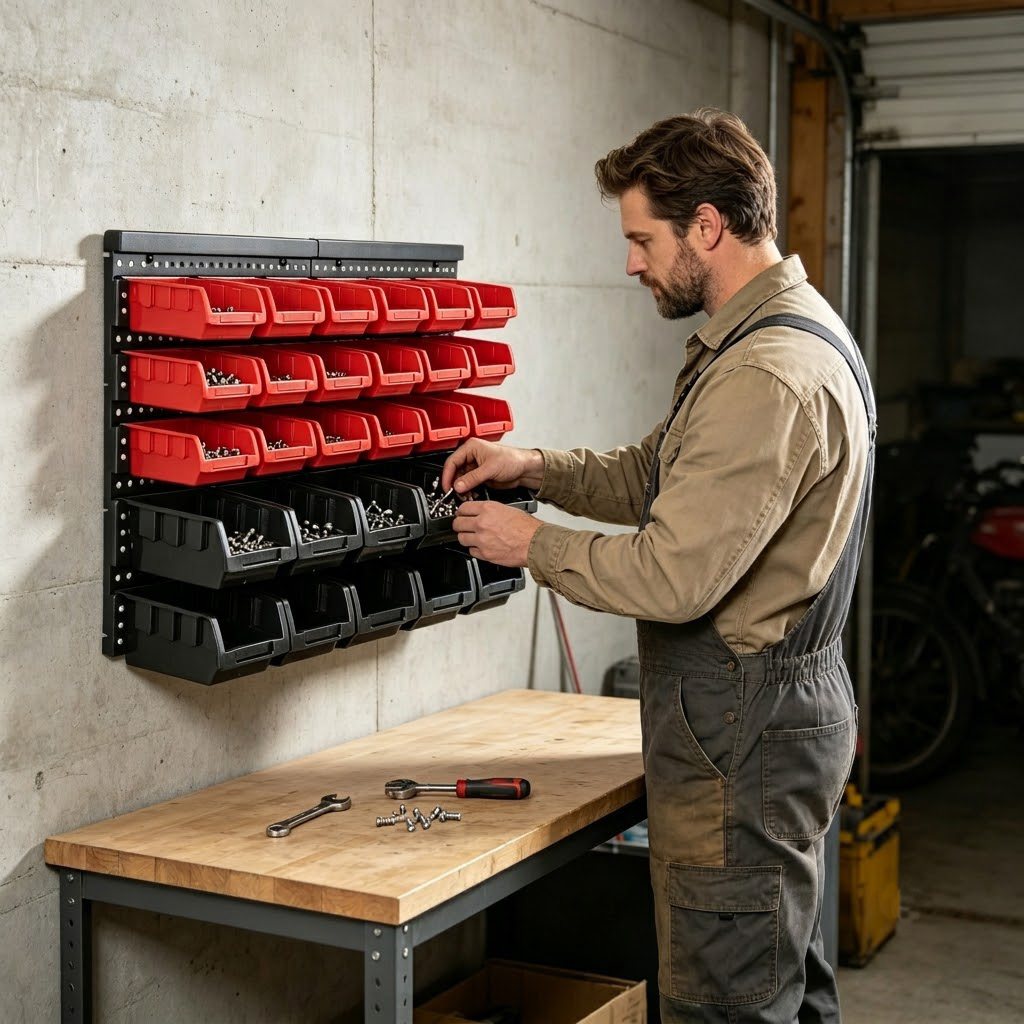 Wall Mounted Storage Bins Orga - огляд і ціна Home Improvement Binford Tools