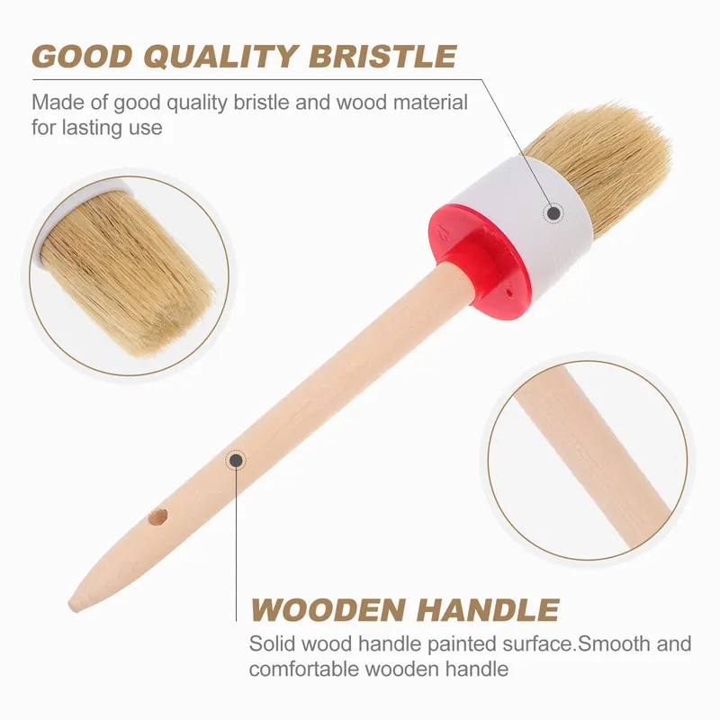6Pcs Premium Bristle Paint Bru - огляд і ціна Wood Stain Brush