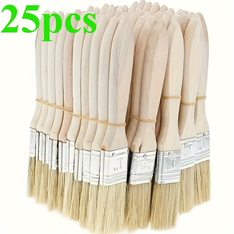 25Pcs 1 Inch Paint Brushes Set - огляд і ціна Wood Stain Brush