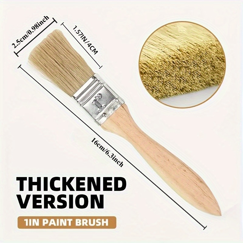 25Pcs 1 Inch Paint Brushes Set - огляд і ціна Wood Stain Brush